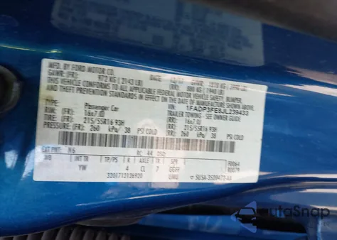 2018 Ford Focus Se from USA, damaged, VIN 1FADP3FE8JL239433